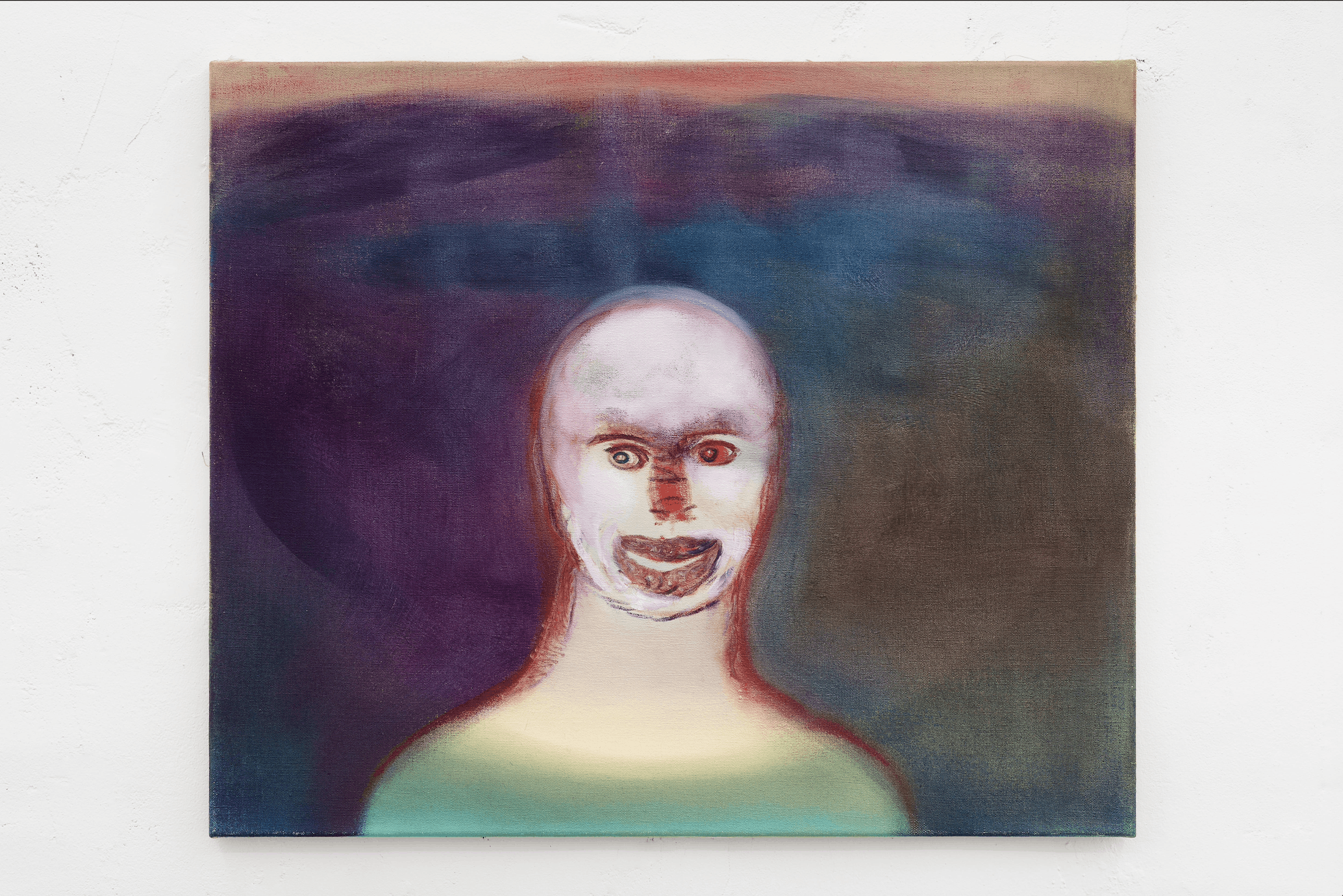 Installation view, Mirror Head (2026). Courtesy of the artists and FLAT$, Düsseldorf. Photography by Jana Buch.