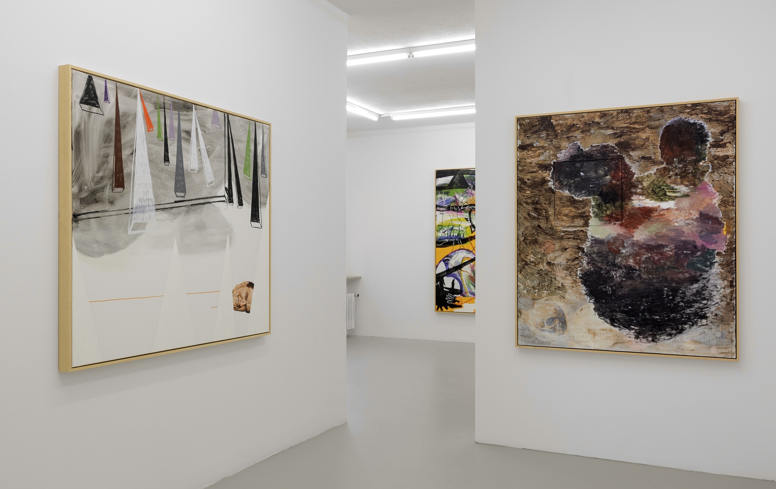 Installation view, Aljoscha Tschaidse, Bruges, Galerie Falk Losniza, Basel, 2026. Photography: Gina Folly. Courtesy the artist & Galerie Falk Losniza