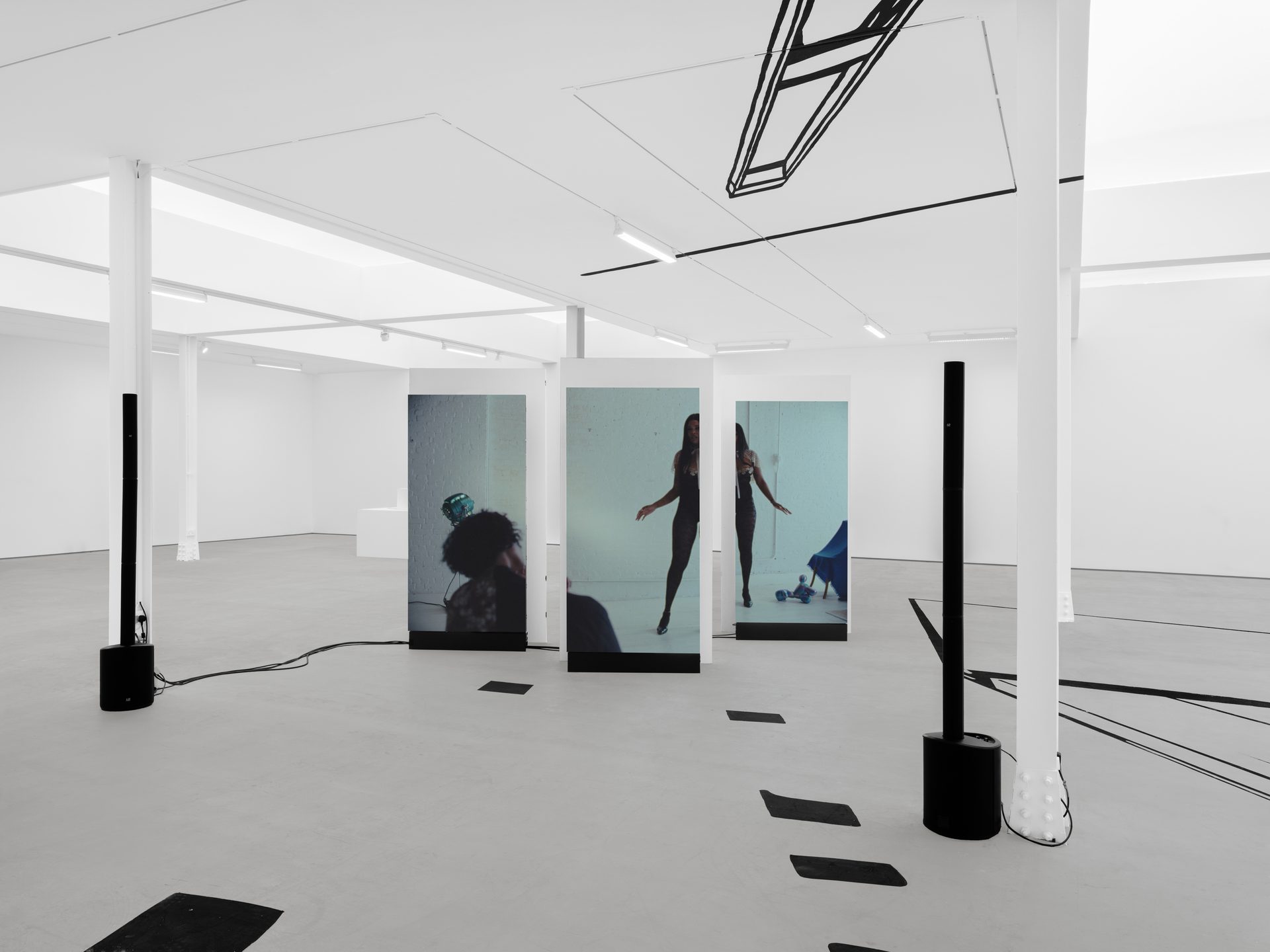Installation view, Martine Syms: Knot Eye (2026). © Martine Syms. Courtesy the Artist and Sadie Coles HQ, London. Photo: Katie Morrison.