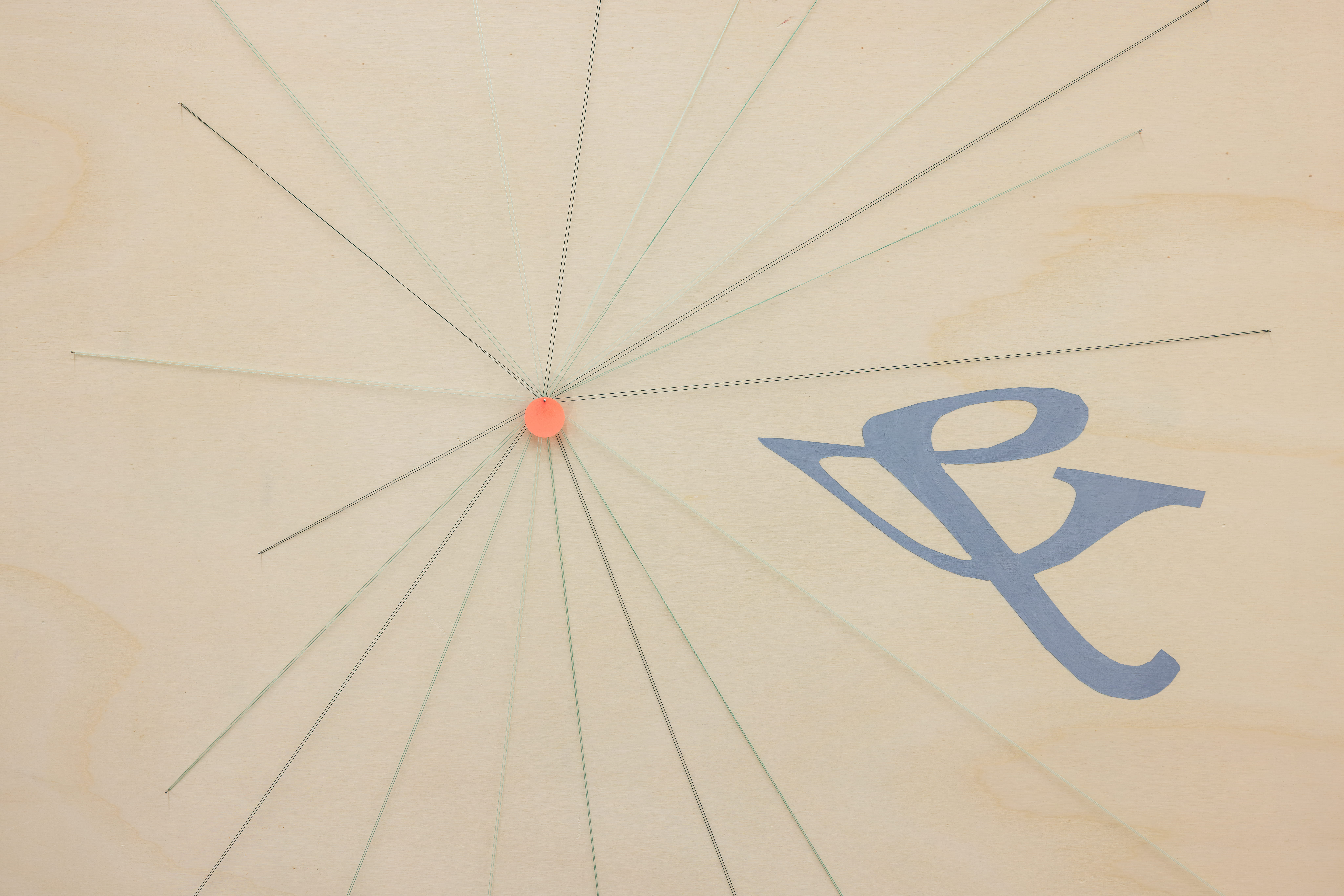 Charly Mirambeau, Solar anus (art worker), 2025, aluminium, cotton threads, pin, plastic, sequin, acrylic on plywood, 93 x 125 x 4 cm (detail). Courtesy of the artist and Sophie Tappeiner.