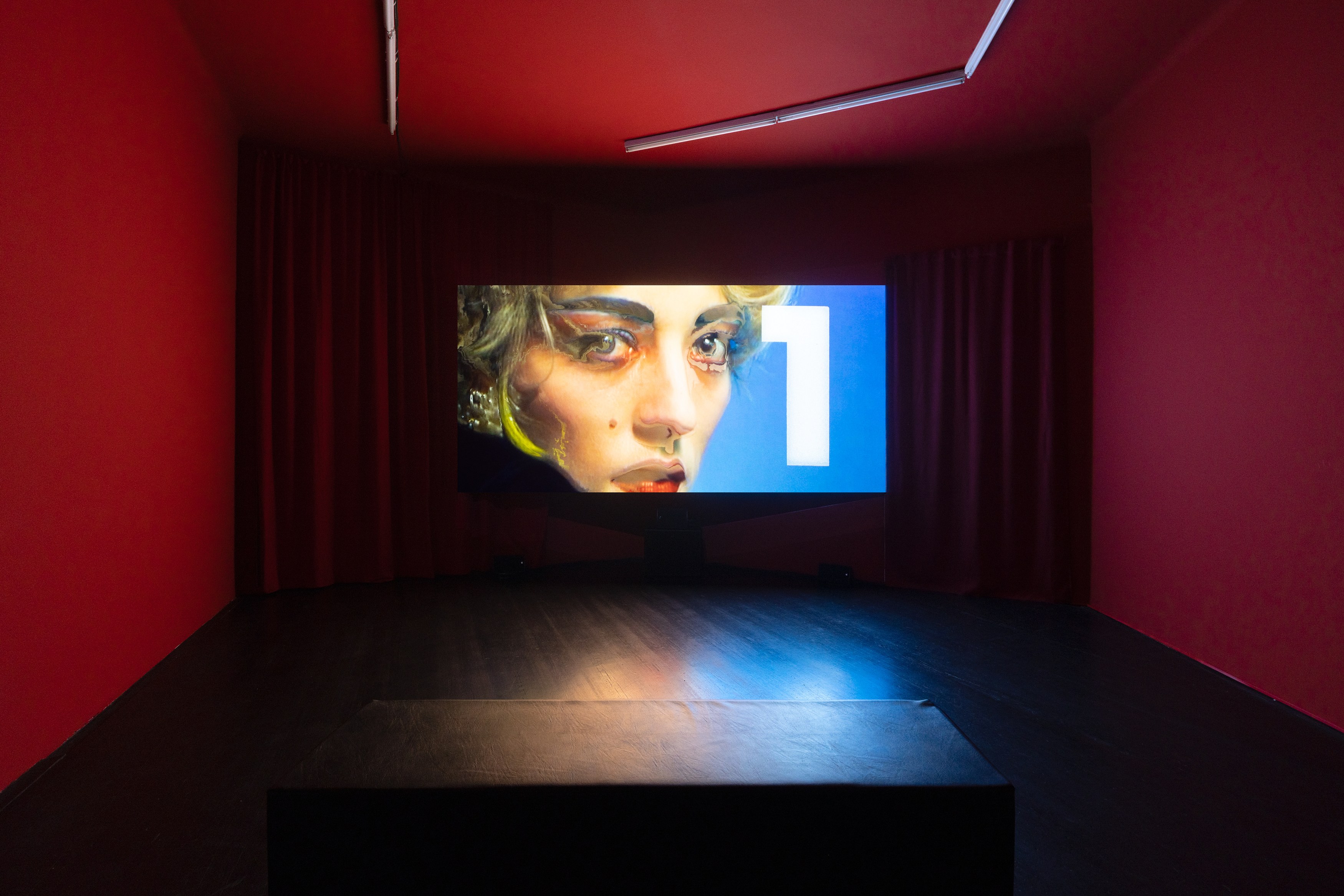 Installation view, Wu Tsang: Μέτοικε (2026). Courtesy of Galerie Isabella Bortolozzi, Berlin. Photos by Graysc.