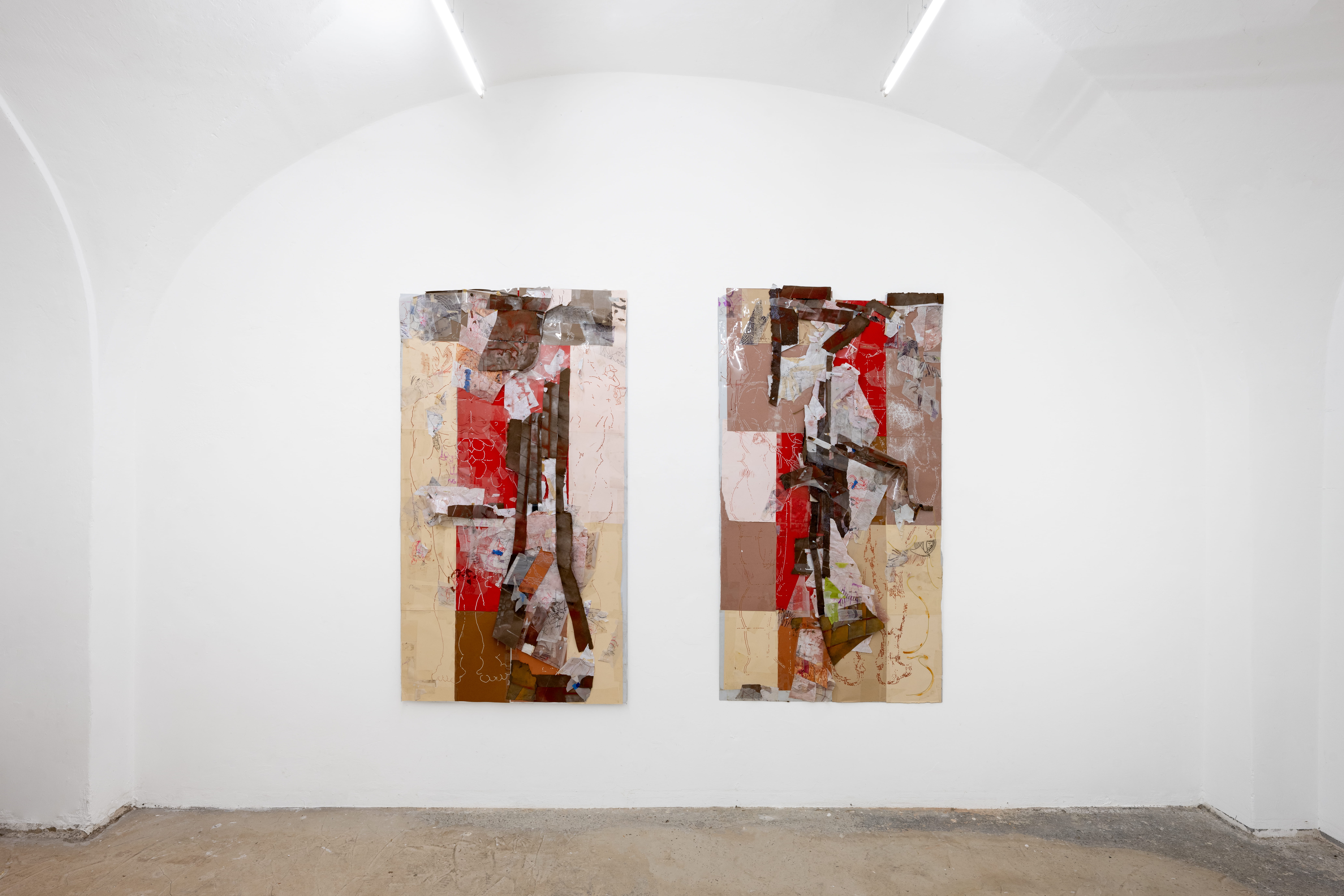 Robert Bittenbender, Arcade & Onion, archival marker on paper and Duralar mounted on Dibond, 2026. Courtesy of the artist, City Galerie Wien and Gaylord Fine Arts.