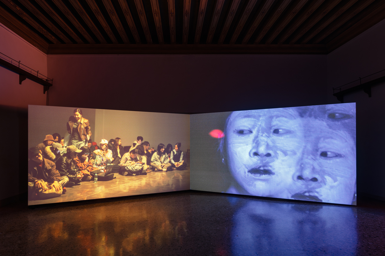 Wang Tuo, The Experimental Paradigm of Ownership and Autonomy, 2026 in “Canicula,” Fondazione In Between Art Film at Complesso dell’Ospedaletto, Venice, 2026. Courtesy of the artist and Fondazione In Between Art Film. Photo © Marco Cappelletti and Giuseppe Miotto / Marco Cappelletti Studio