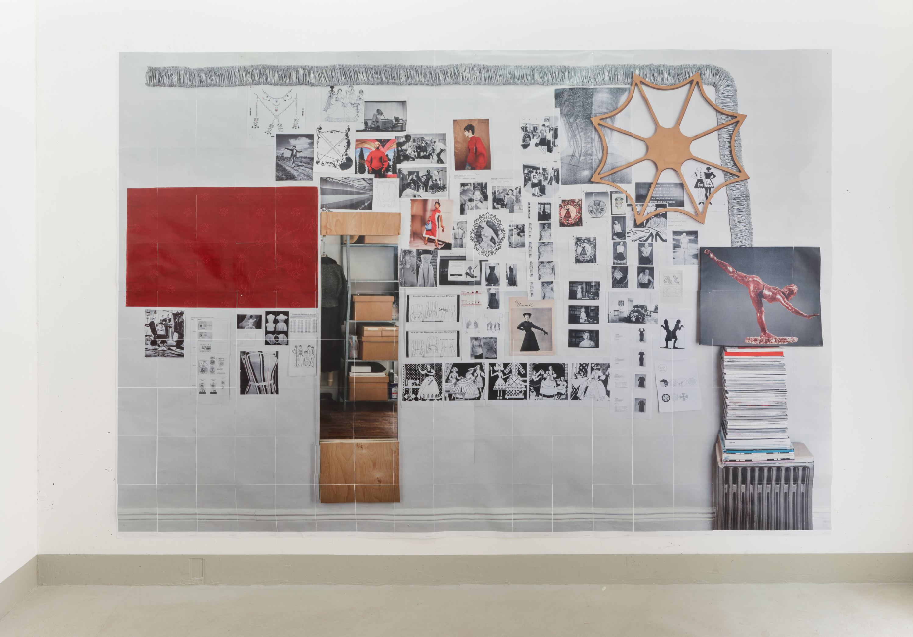 Teak Ramos, Art For Teenage Girls, 2026 Paper, tape 249 x 349 cm