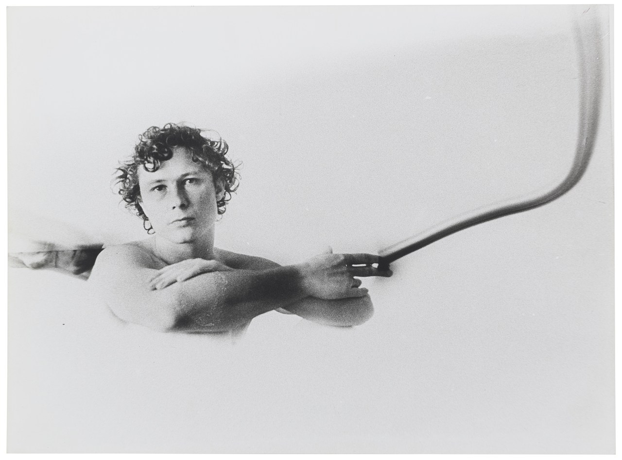 Alix Cléo Roubaud, “À Jean, le 10.7.79”, 1979, silver gelatin print with inscription by the artist, 17.7 x 24 cm. Courtesy of the artist and Galerie Buchholz.