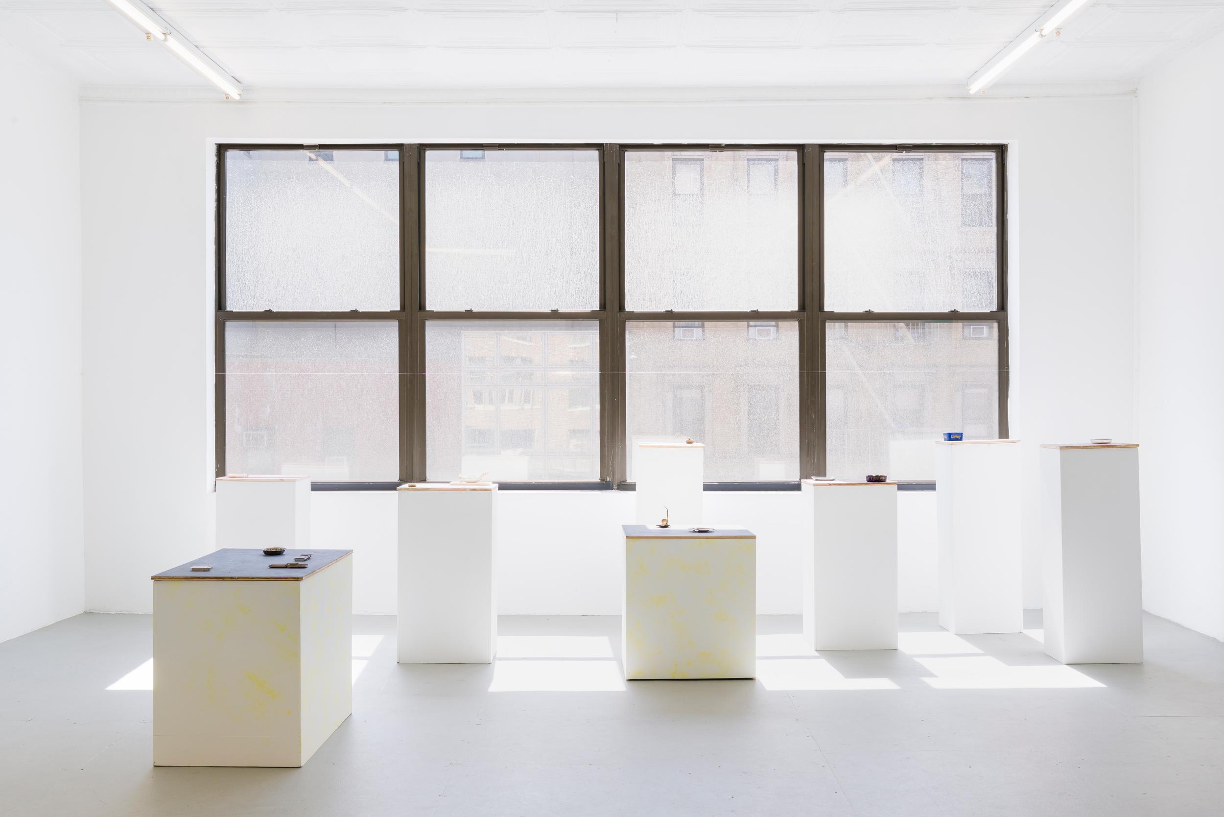 Installation view, Tam Ochiai: TAPETUM LUCIDUM (2026). Courtesy of the artist and Ulrik, New York. 