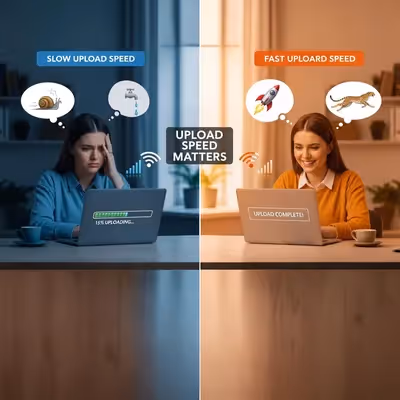 Como a velocidade de upload afeta a publicação de vídeos online