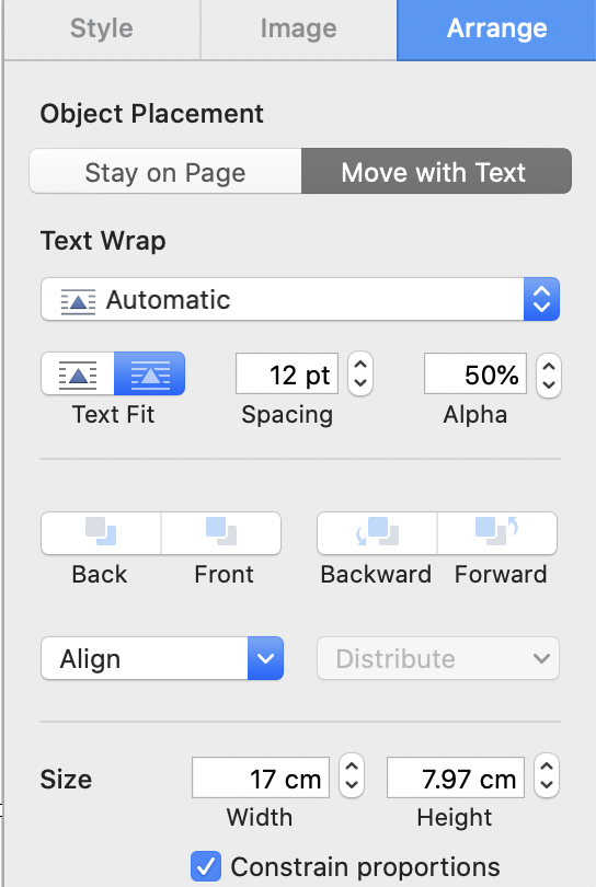 Adjust settings as needed in Pages' Preferences