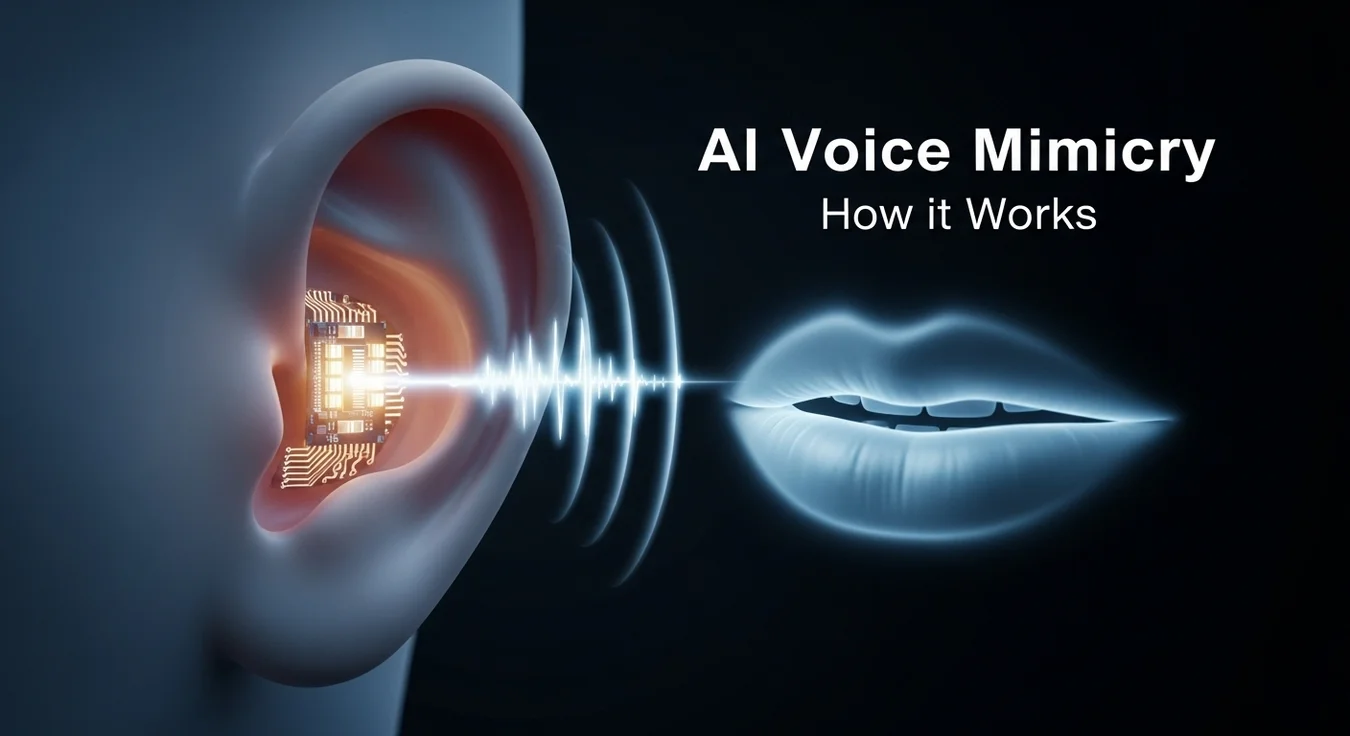 Chip no ouvido e boca digital: como funciona o som por IA.