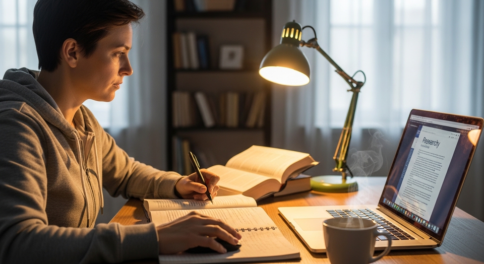 Notebook exibe painel de gestão de rede Wi-Fi em uma mesa.