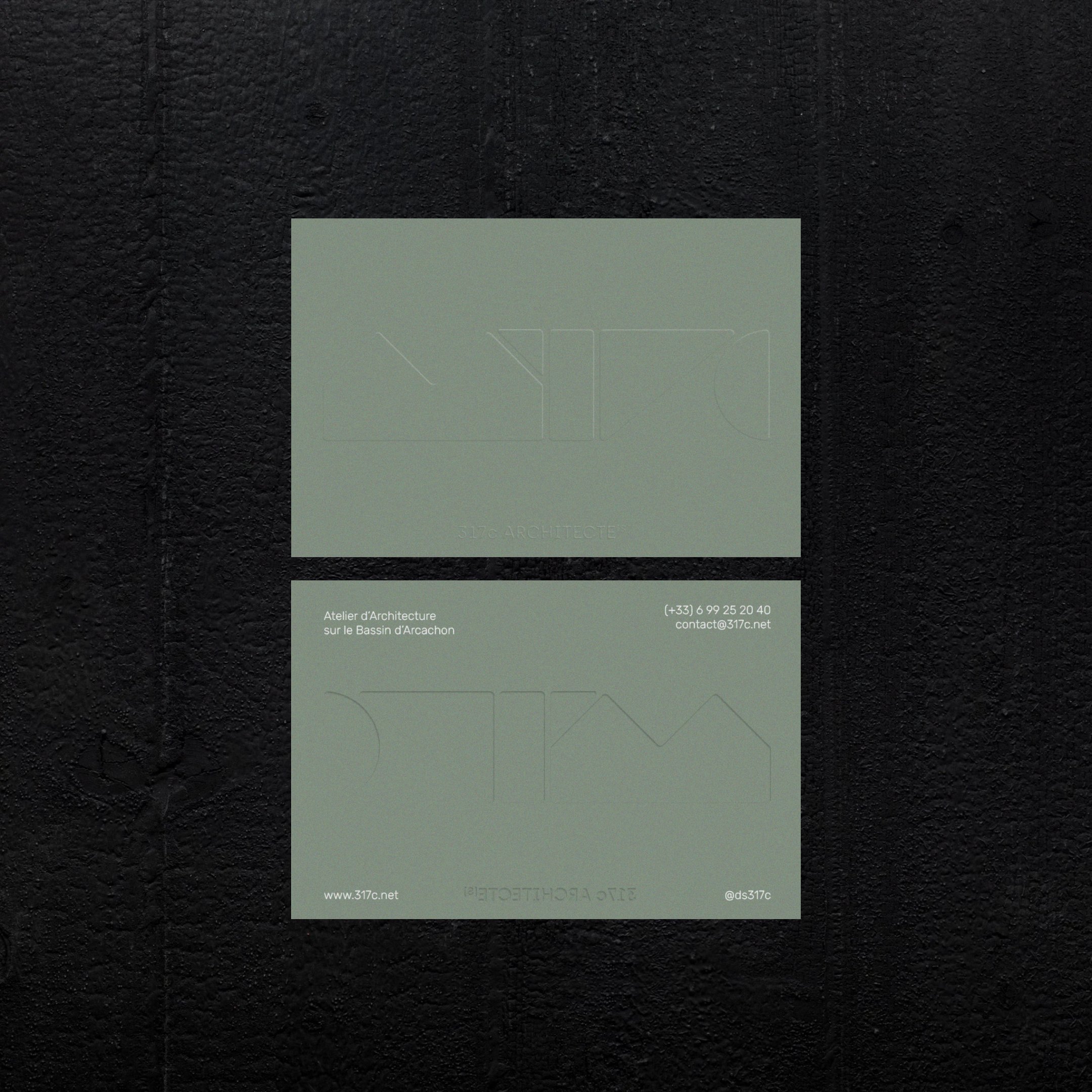 317c Architectes — cartes de visite