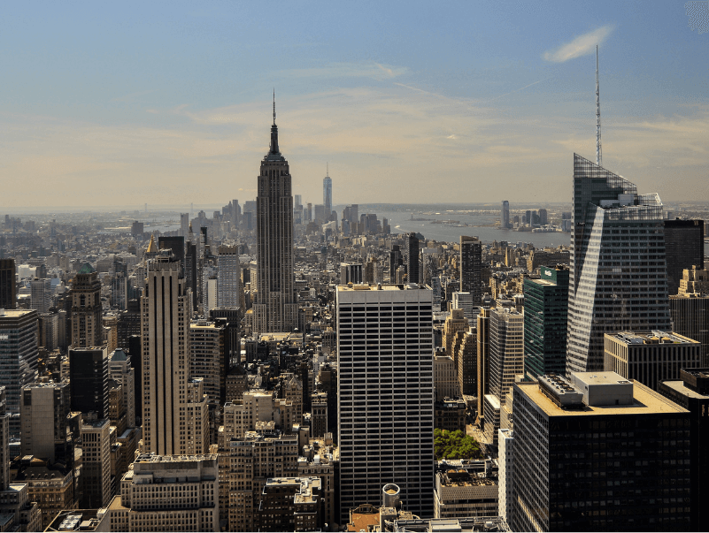 The skyline of Midtown Manhattan