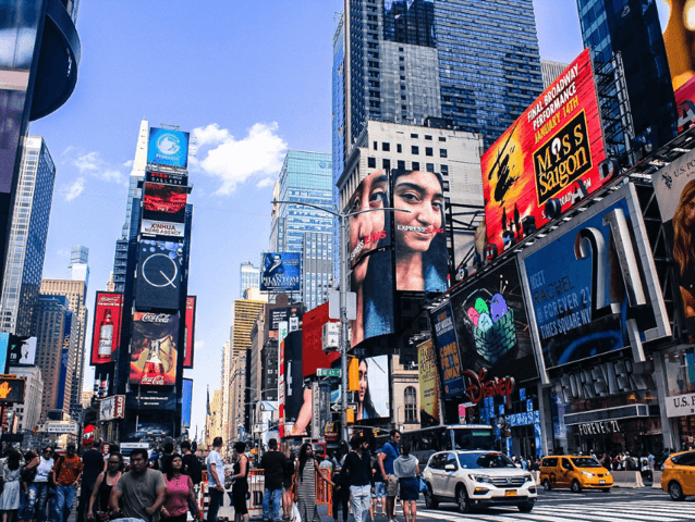 A picture of Times Square