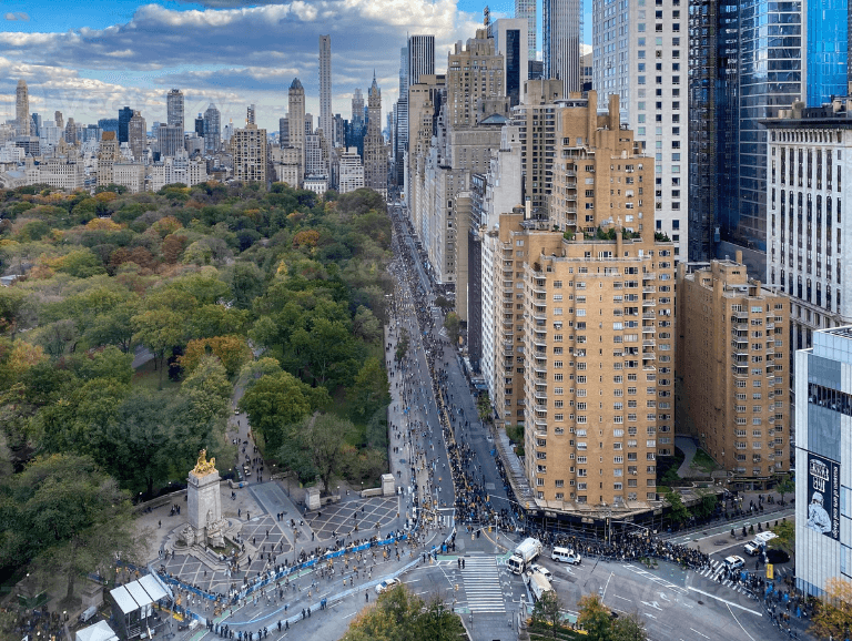 NYC Marathon Weekend crowd shot