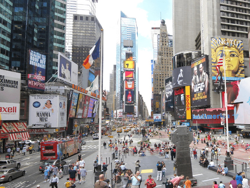 A photo of Times Square