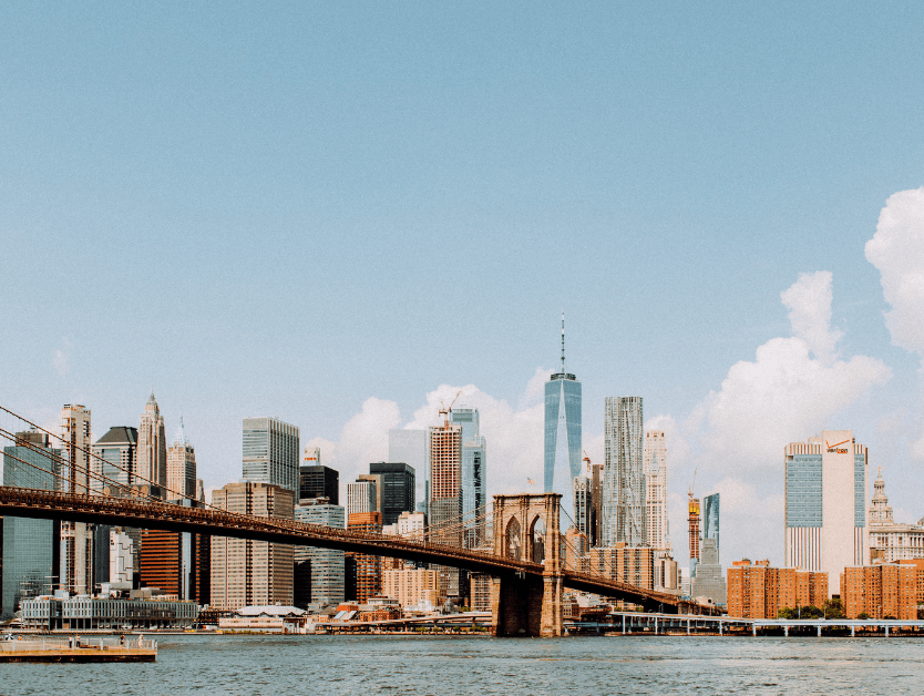 A picture of the New York City skyline