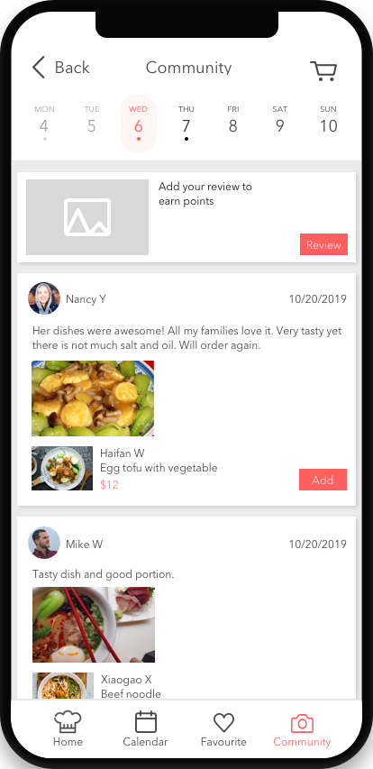Community and trust-building page