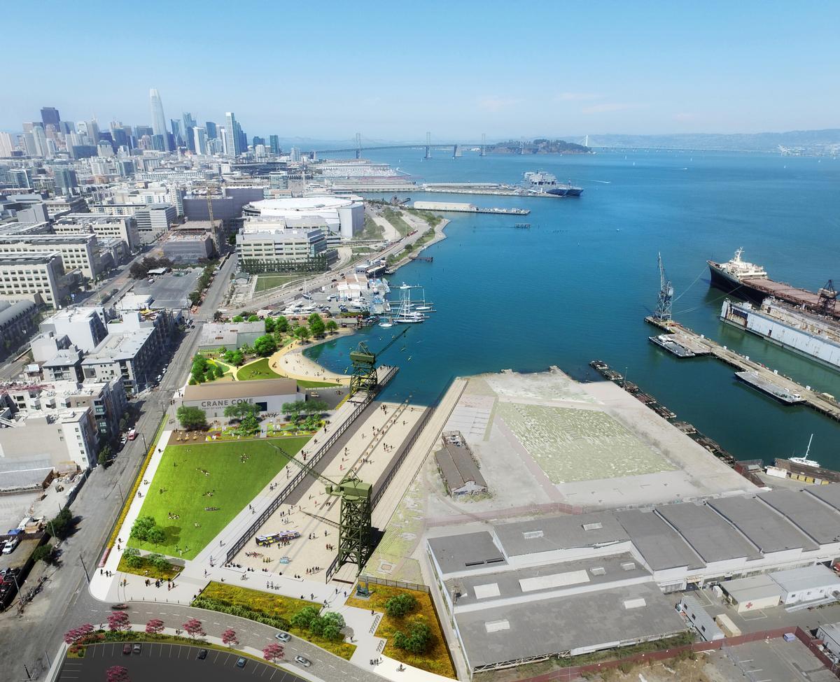 Crane Cove Park waterfront design
