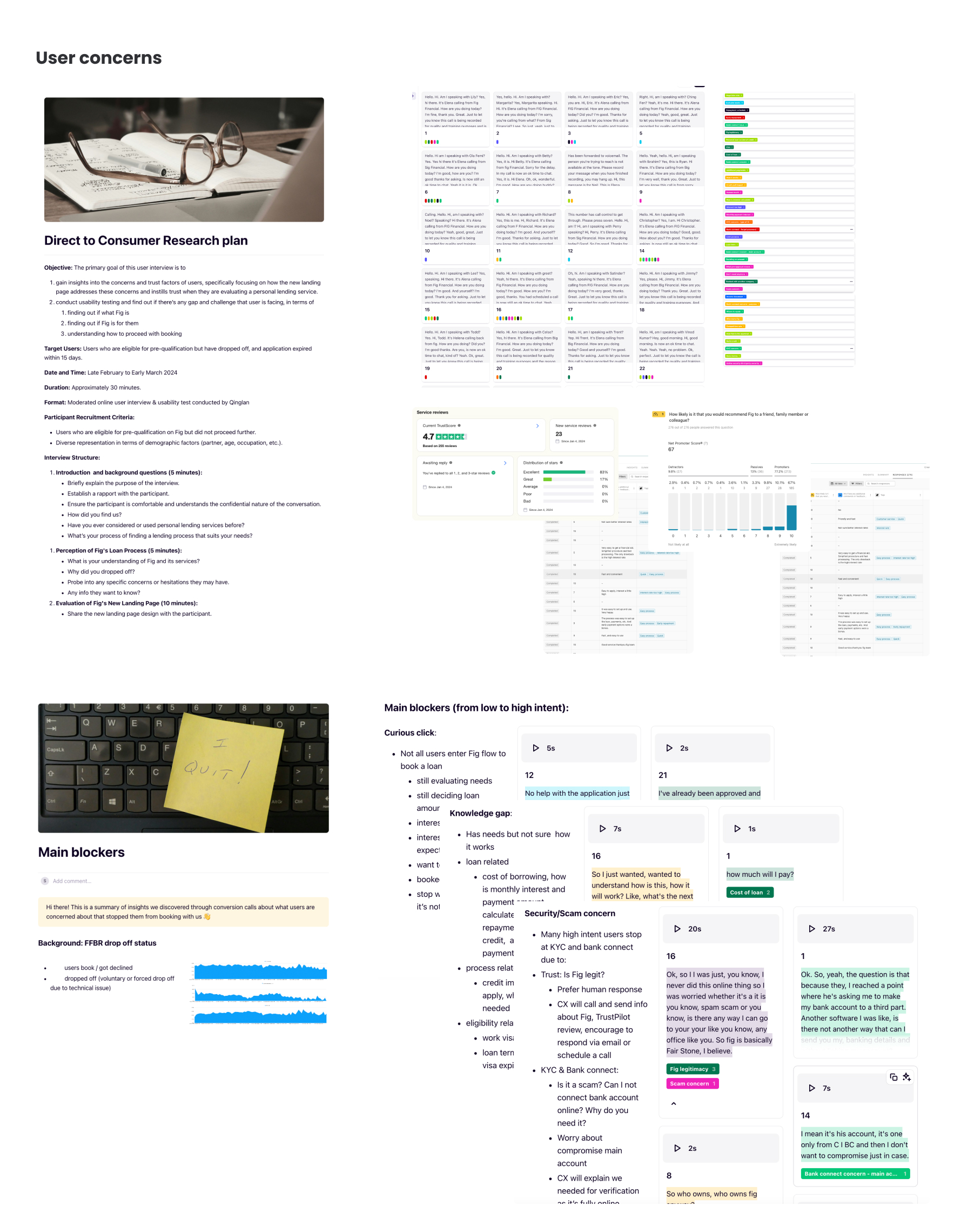 Research process artifacts