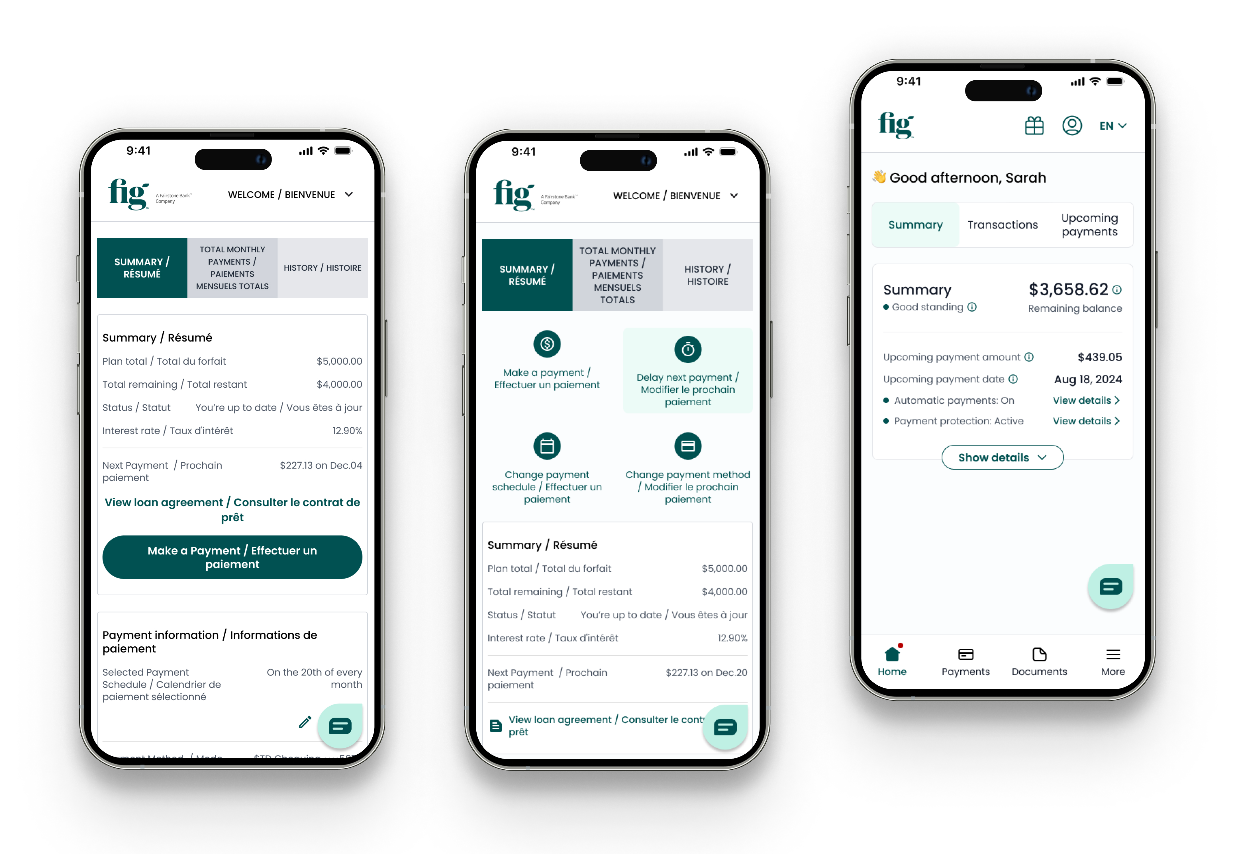 Self-service portal design iterations