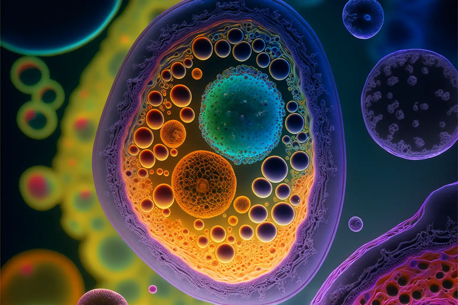 stem cell colorful art