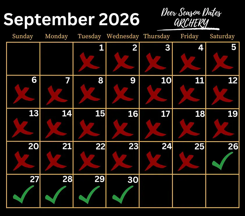 Arkansas Archery Deer Season 2026