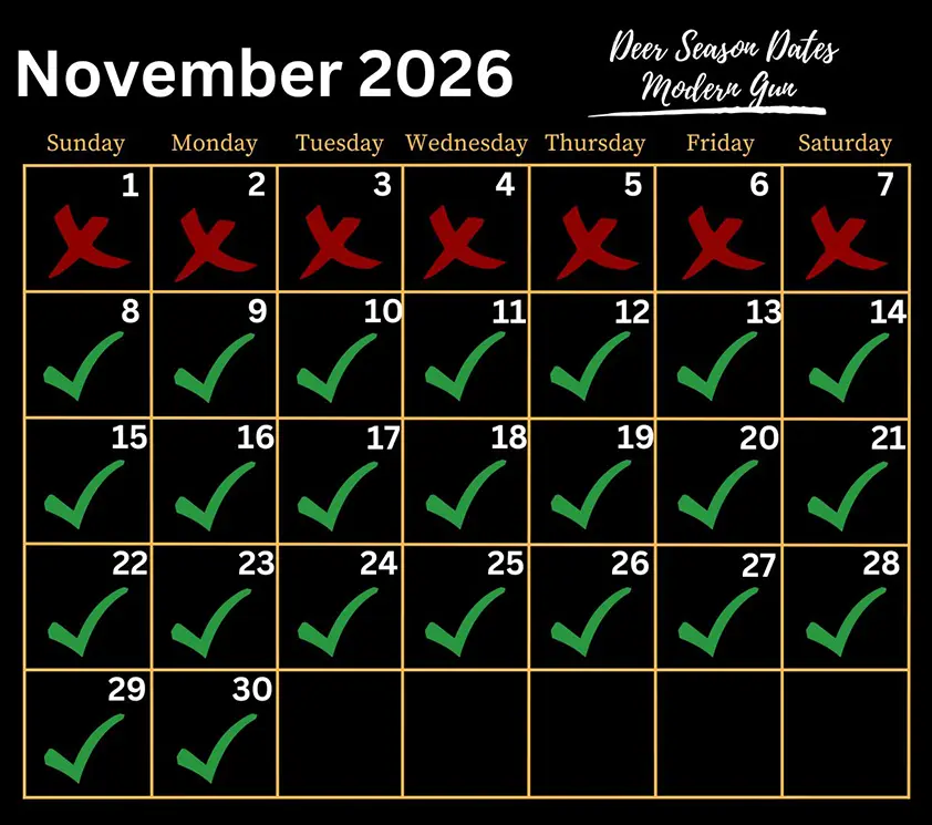 Arkansas Gun Deer Season Dates 2026