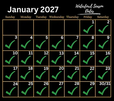 arkansas waterfowl season dates january 2027