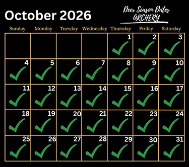 arkansas deer season dates october 2026