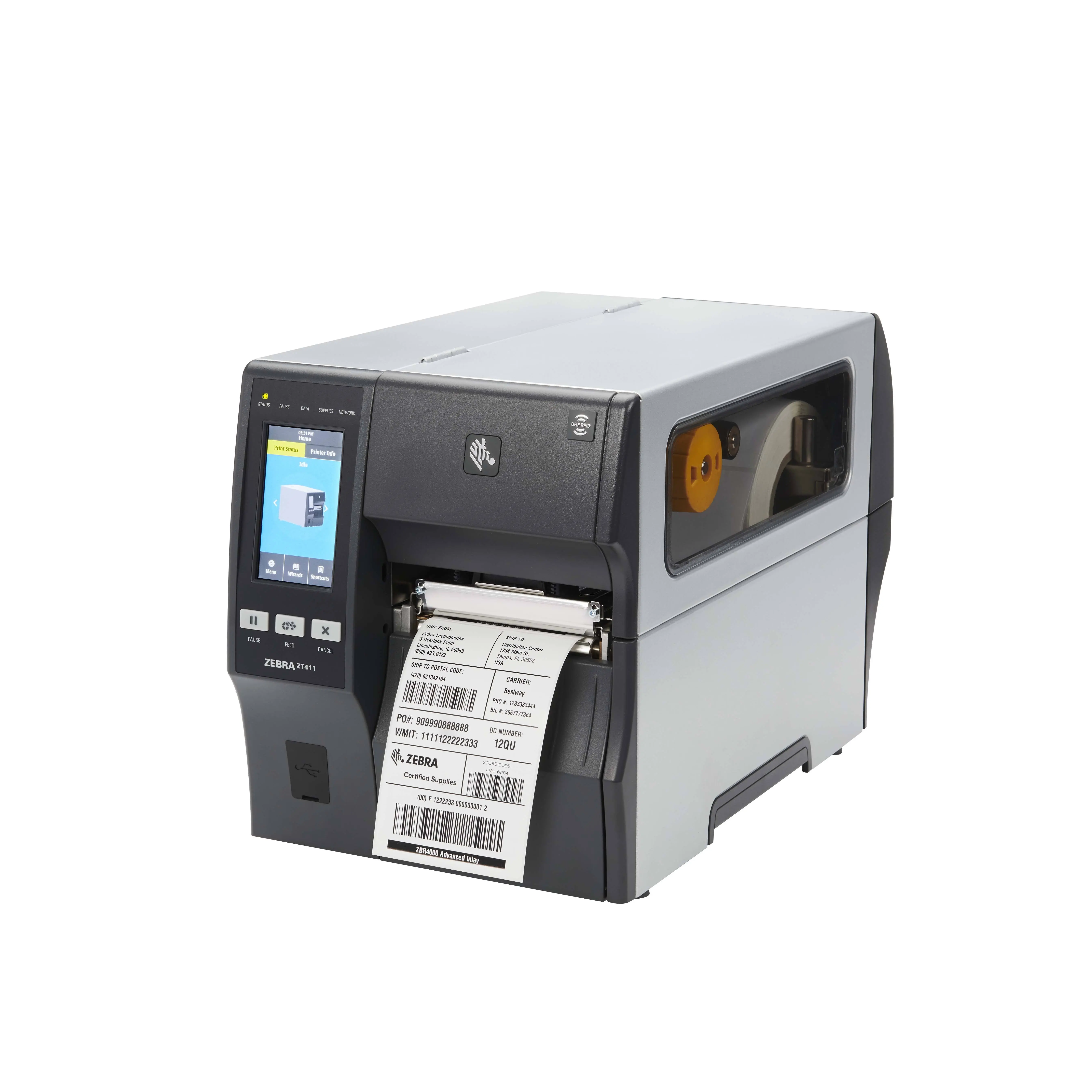 Zebra ZT411 RFID 203/300DPI - 4" Thermal Transfer Industrial Label Printer