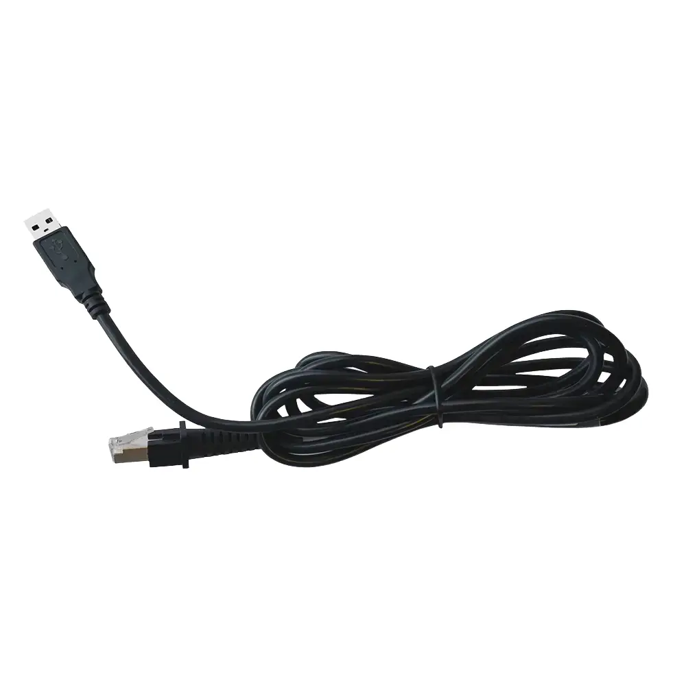 1550-905923G - Unitech TS100 USB Cable (RJ45 to USB), 2m, Black
