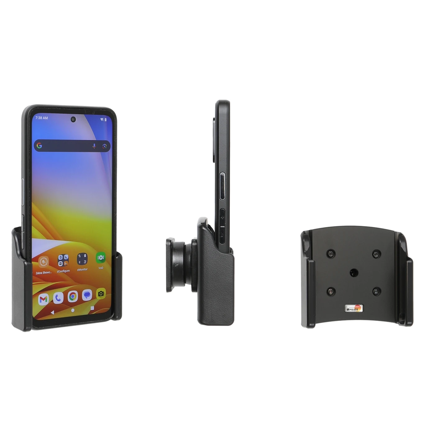 3PTY-PCLIP-711411 - Passive Holder with Tilt swivel for Zebra EM45 RFID without Protective Case