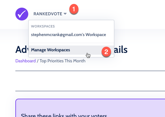 Adding a Team Workspace