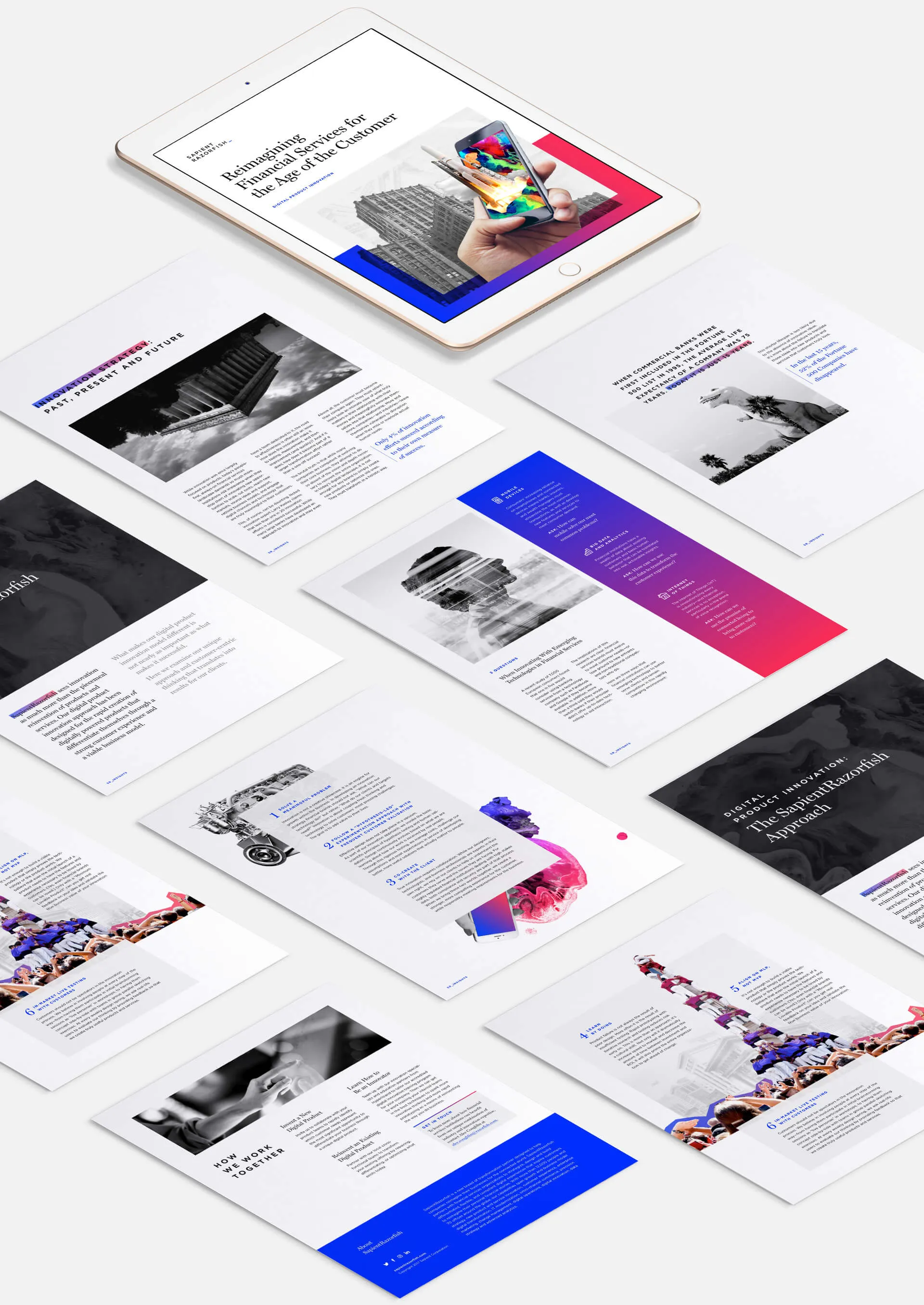 Pages from the SapientRazorfish financial services report