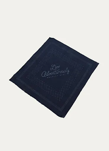 The Live Adventurously bandana in overdyed black