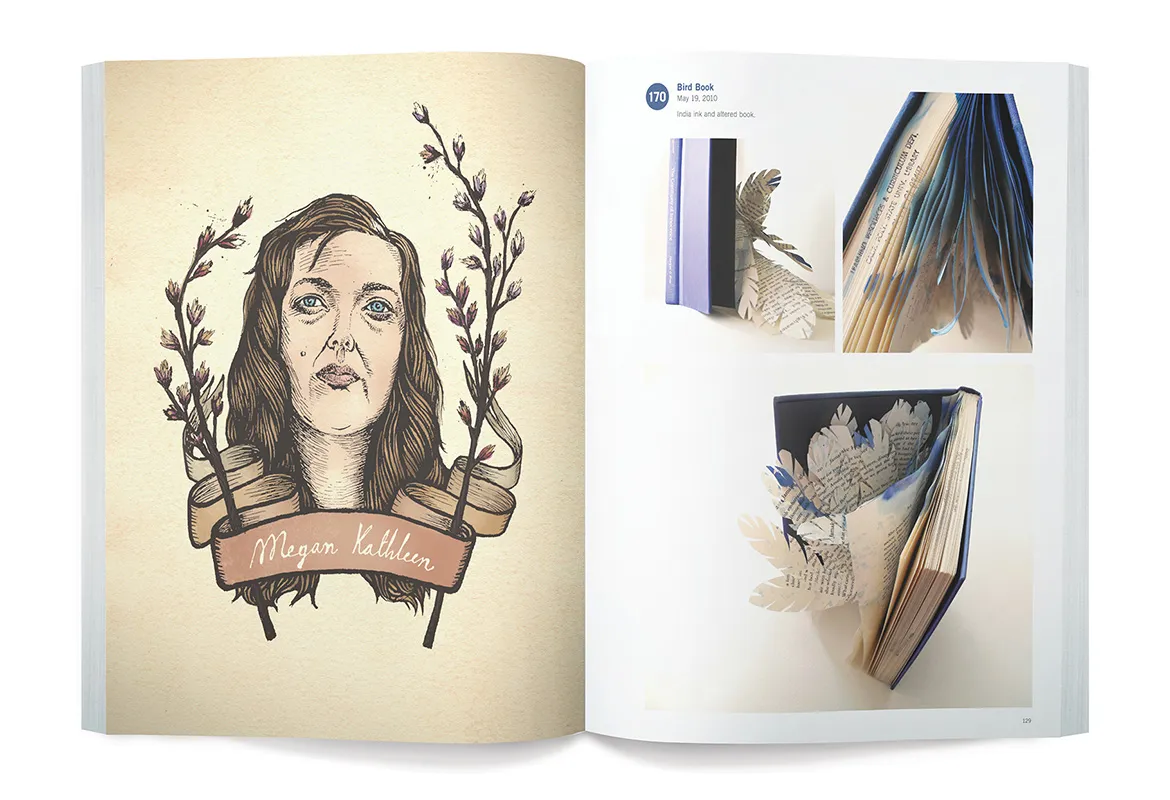 Spread from The 365 Project book
