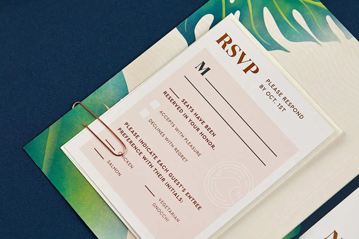 RSVP card detail