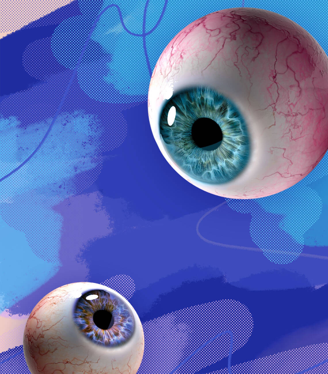 The Nonprofit Annual Report Manual illustration of eyeballs