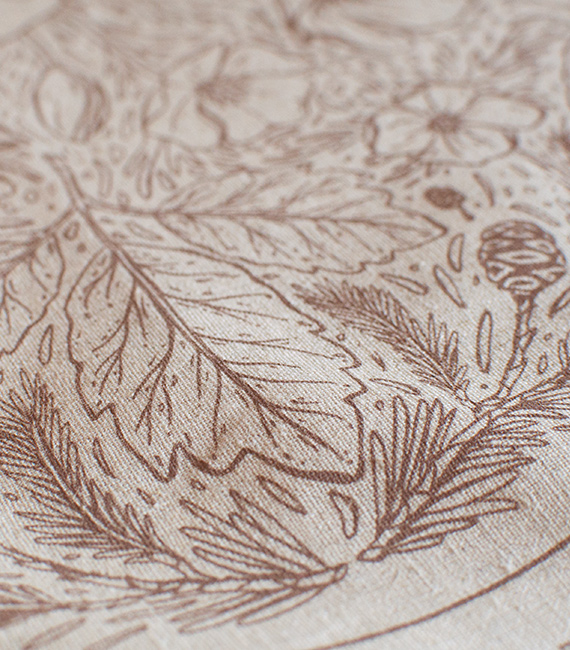 Bradley Mountain bandana illustrations