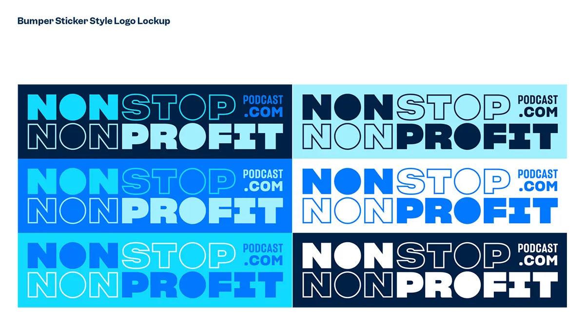 Nonstop Nonprofit brand elements