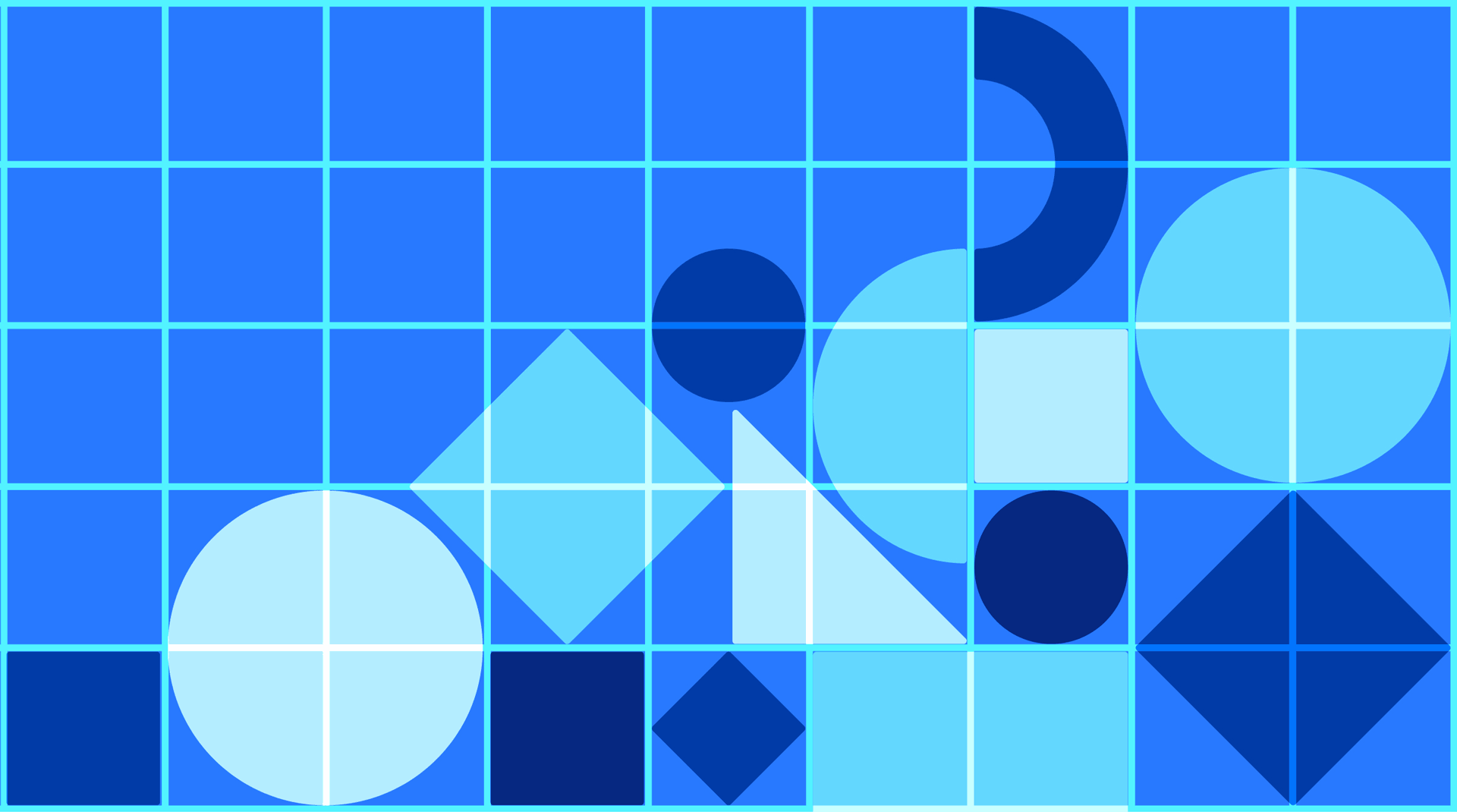 Animated Funraise shape pattern grid