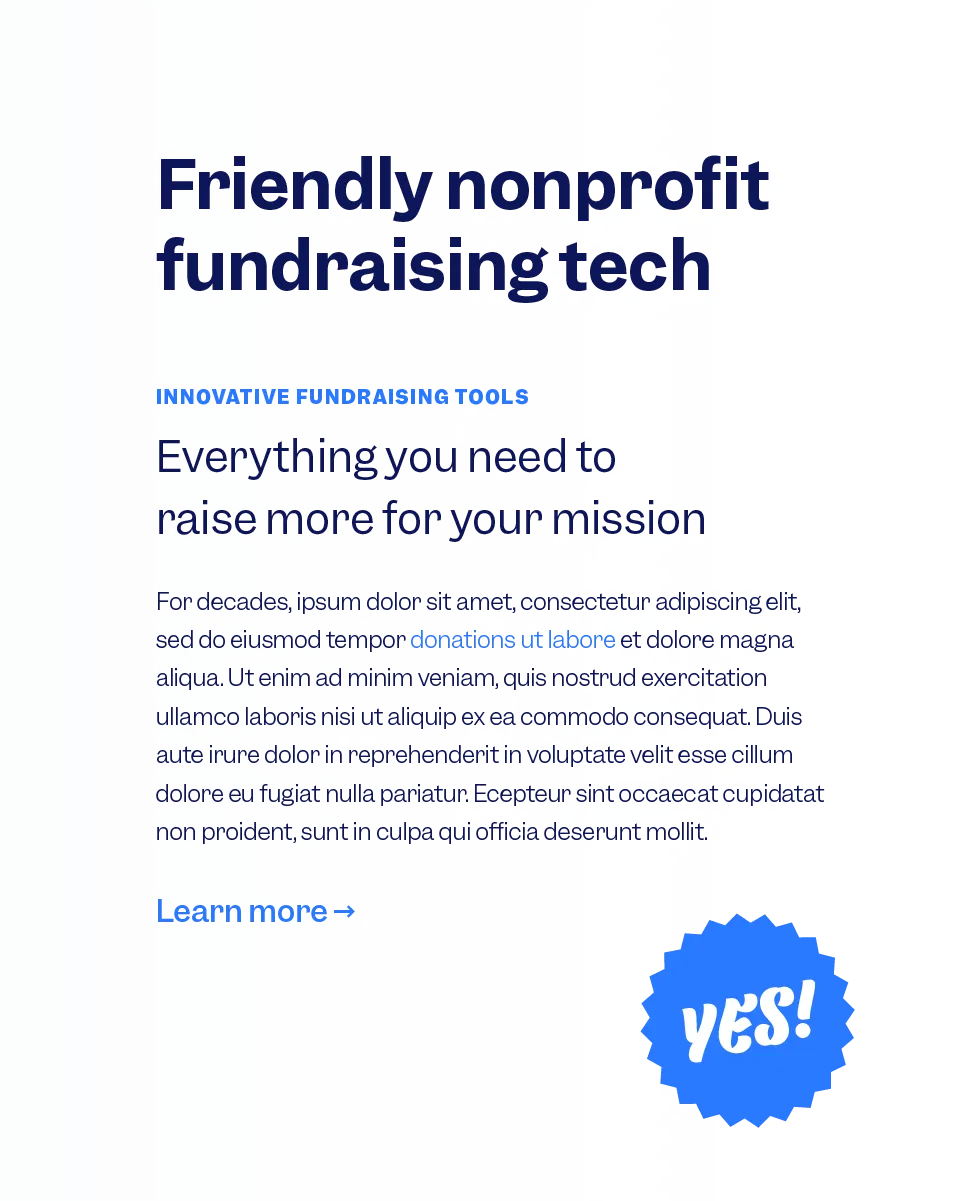 Funraise type styles