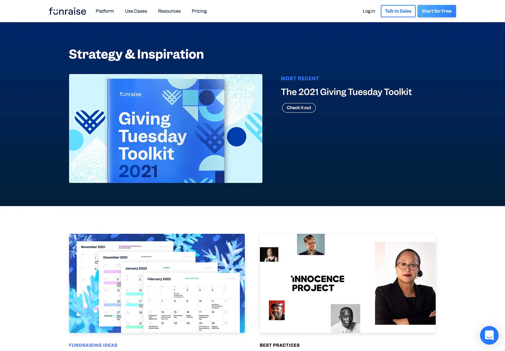 Funraise downloads and webinars for nonprofits