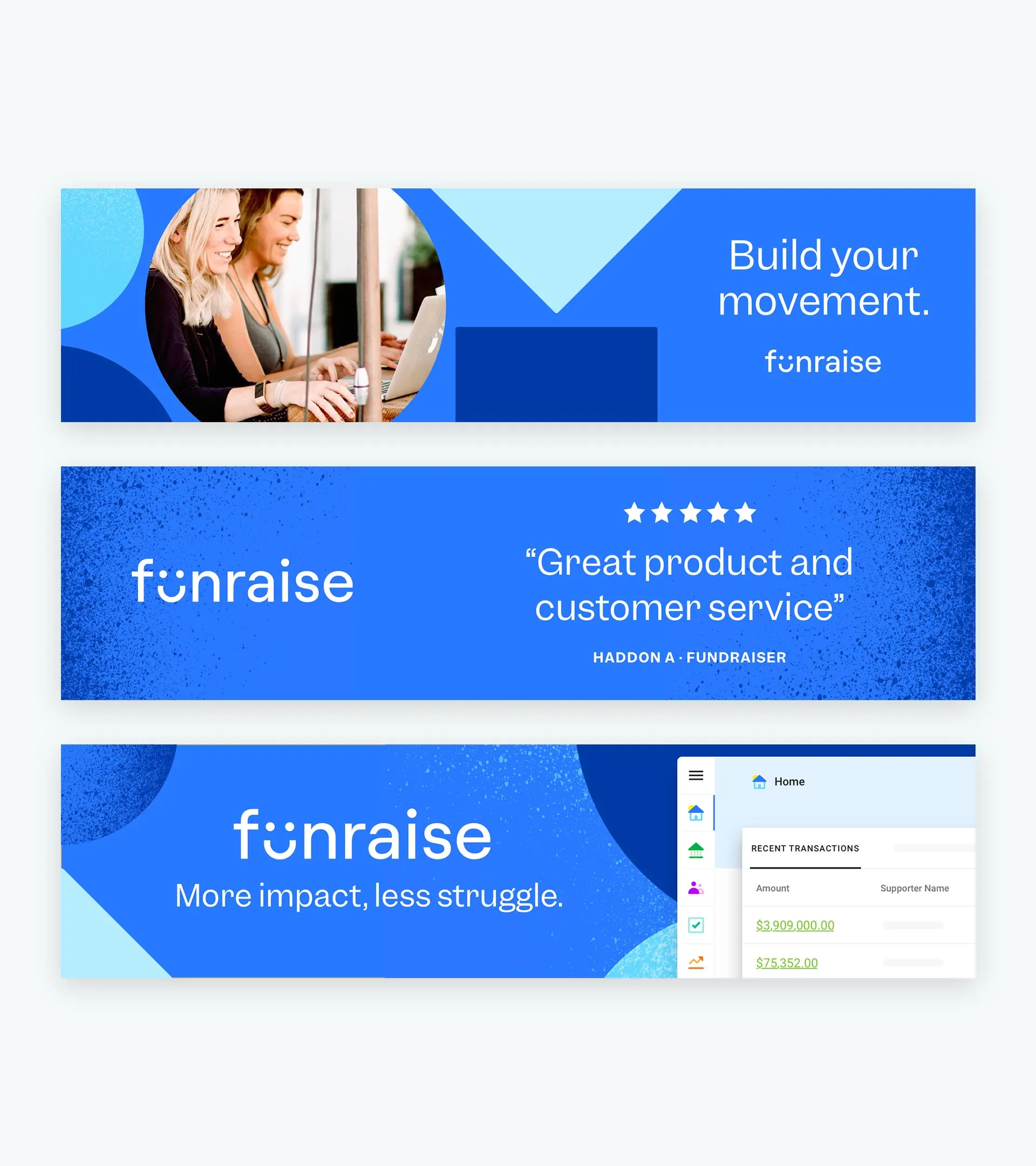 Funraise display ads
