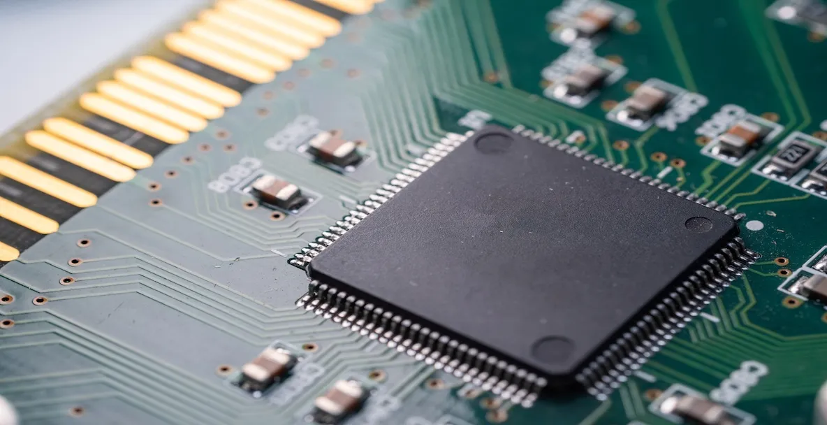 An image of a chip on a board