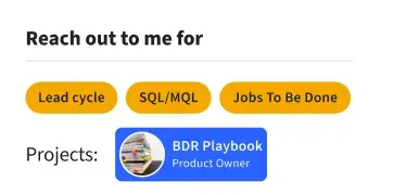 reach out to me for profile card