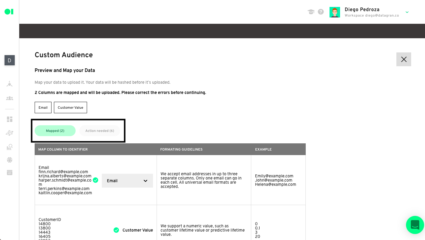 A data workflow dashboard.