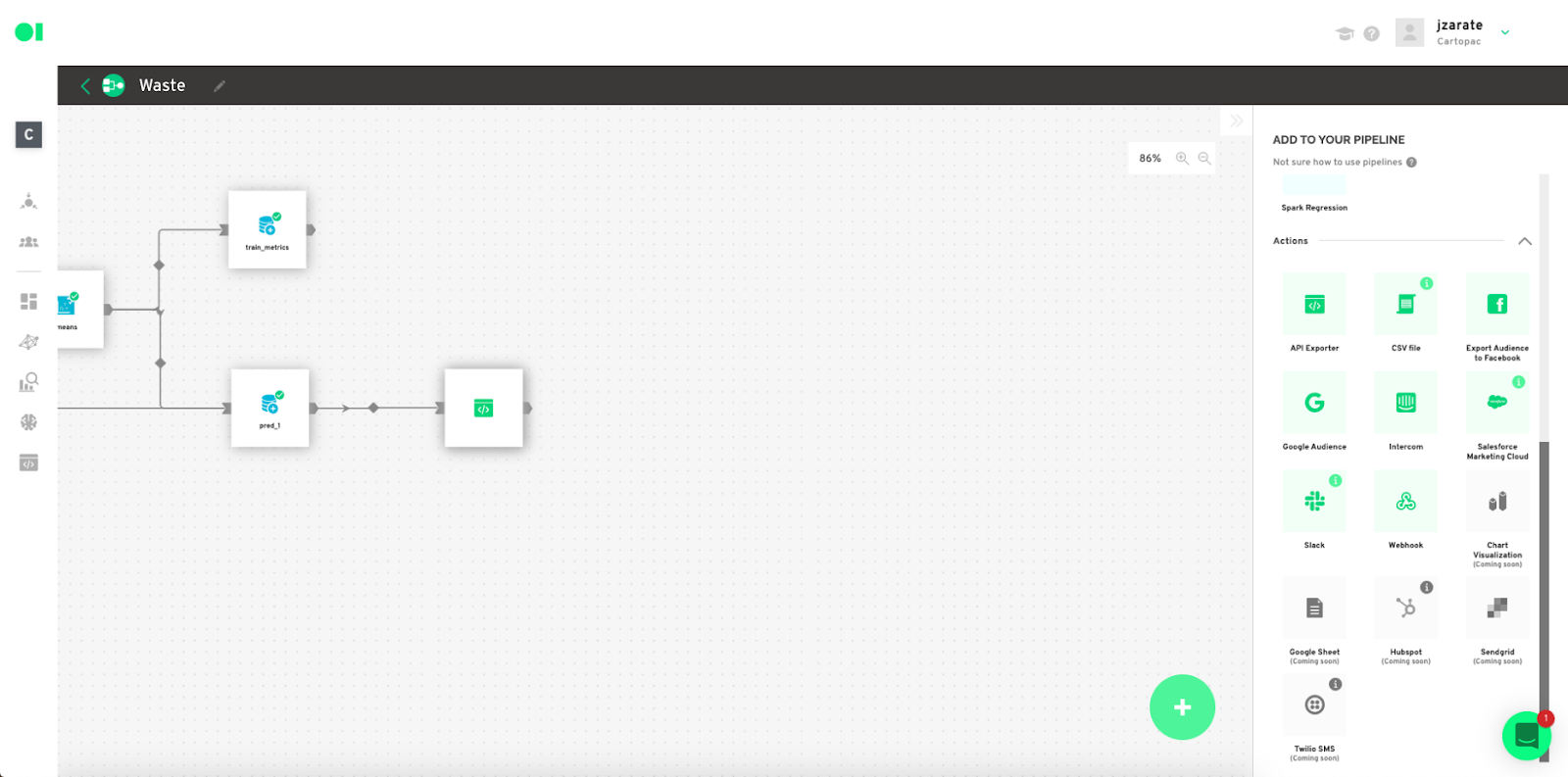 A data pipeline dashboard