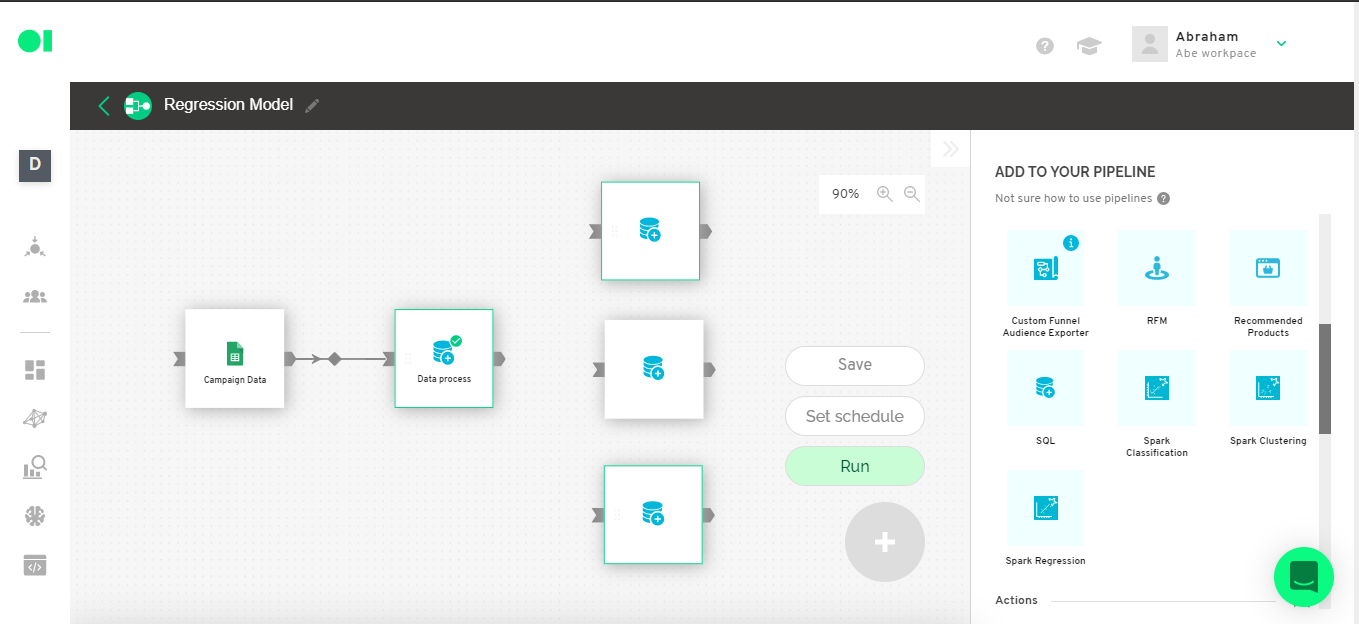 A data pipeline dashboard