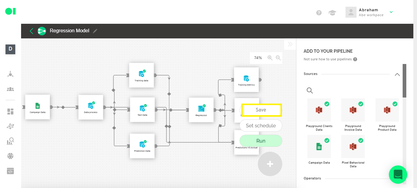 A data pipeline dashboard